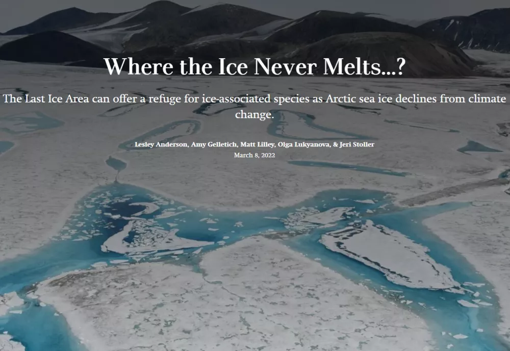 Where the Ice Never Melts StoryMap preview