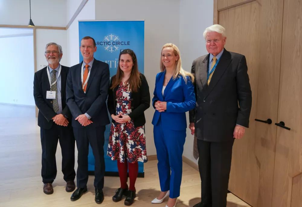 John Holdren, Doug Elmendorf, Katrin Jacobsdottir, Halla Logadottir, Olafur Grimsson