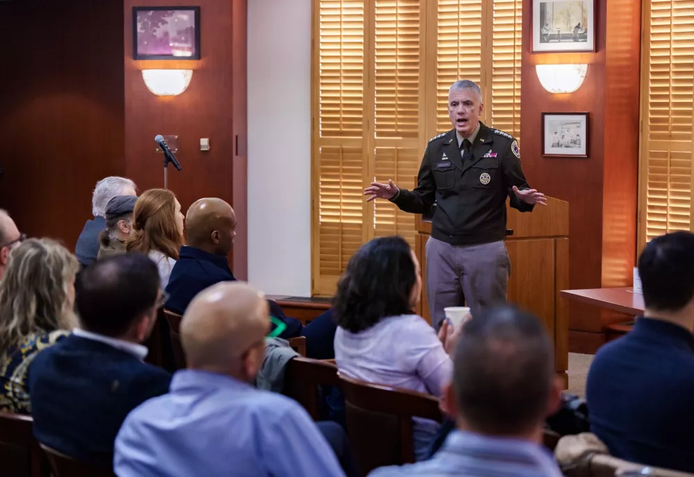General Nakasone at a DETS event.
