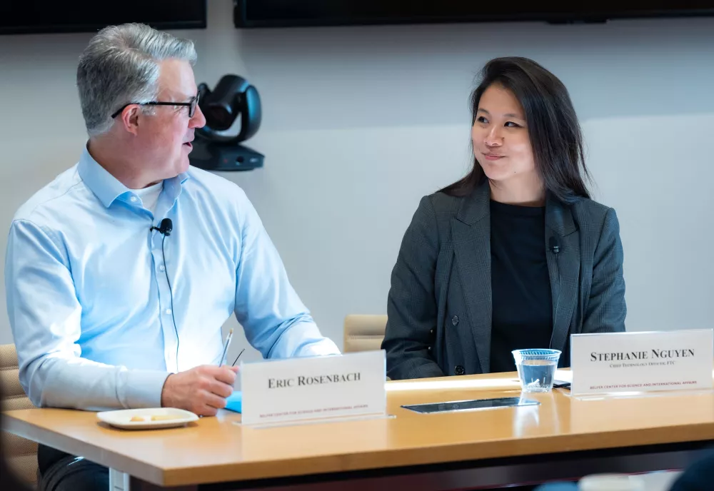 Eric Rosenbach and Stephanie Nguyen