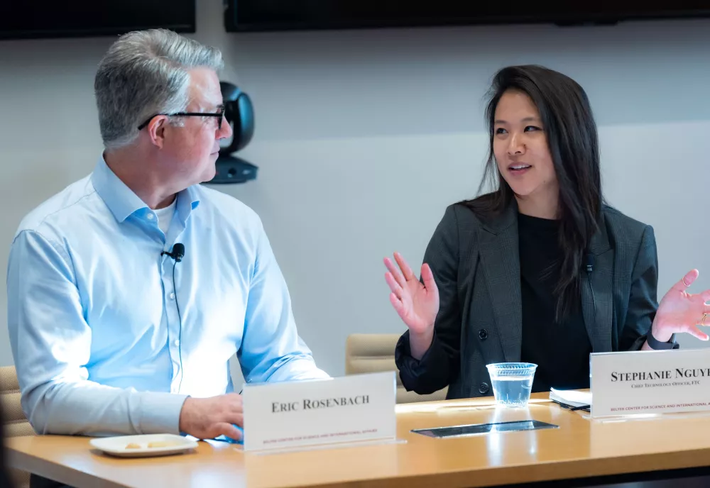 Eric Rosenbach and Stephanie Nguyen