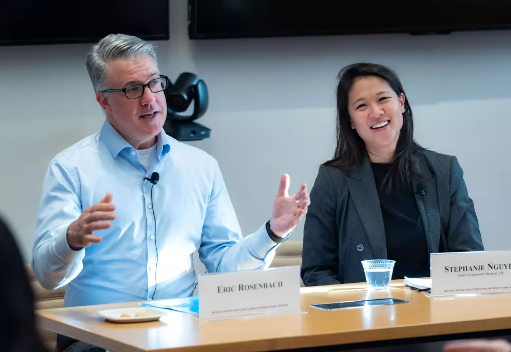 Eric Rosenbach and Stephanie Nguyen