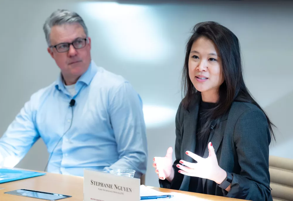 Eric Rosenbach and Stephanie Nguyen