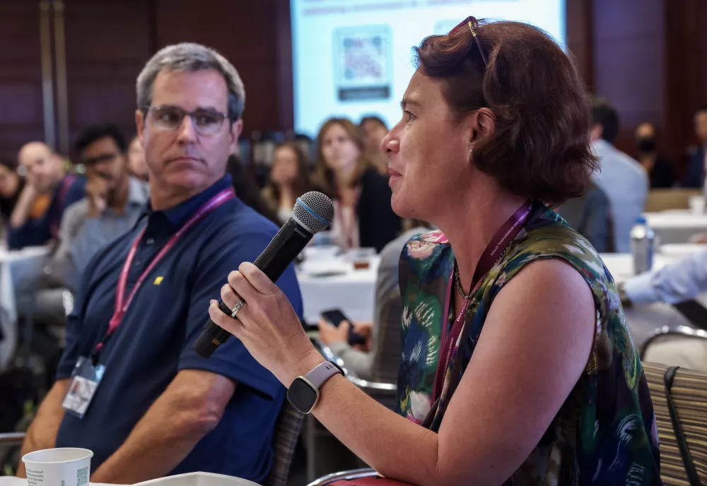 Jennifer Spence, Project Director of the Arctic Initiative, answers questions