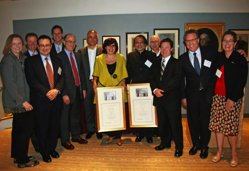 Members of the Refrigerants, Naturally! initiative at the 2011 Roy Award ceremony.