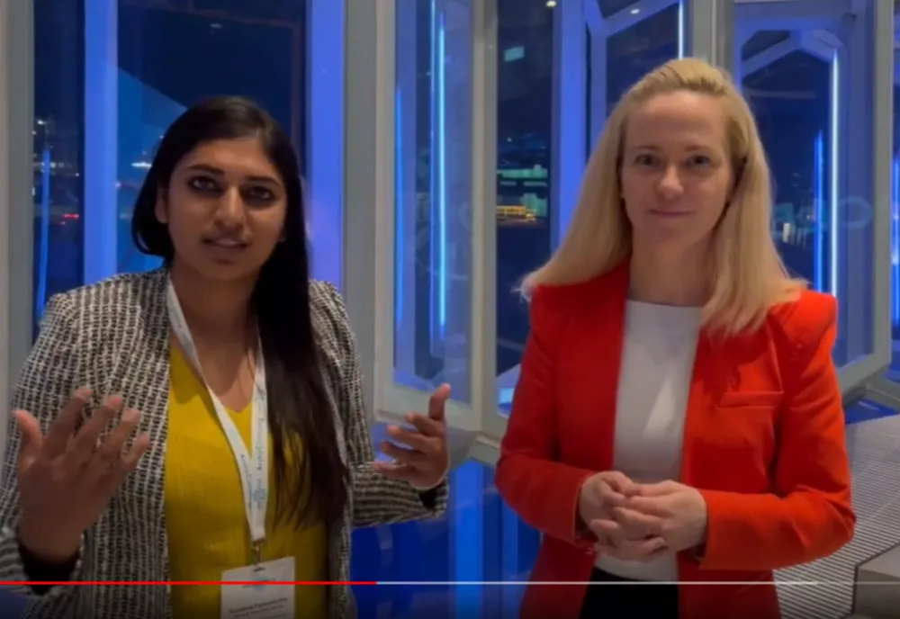 Sunaina Pamudurthy and Halla Hrund Logadottir.