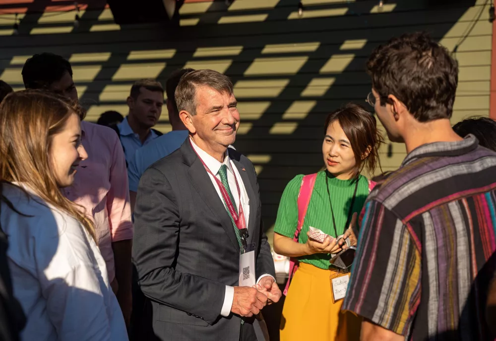 Ash Carter at the TAPP open house, 2017