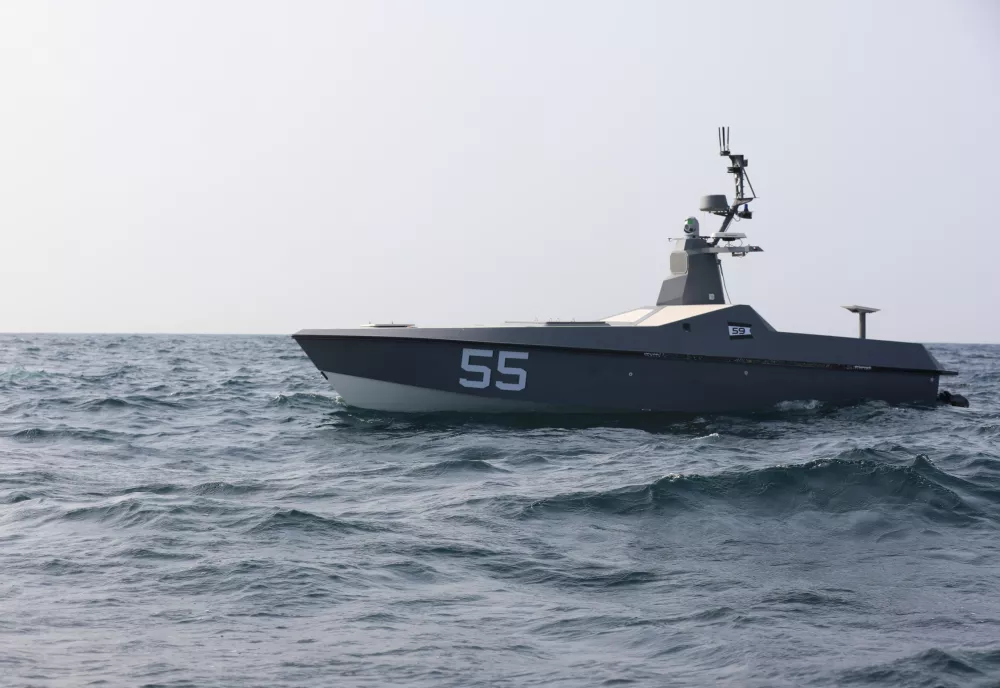An unmanned surface vessel attached to U.S. Naval Forces Central Command