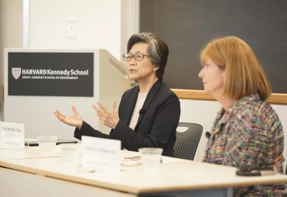 Amb Chan Heng Chee, former Ambassador of Singapore to the U.S., and Amb. Paula Dobriansky, Senior Fellow