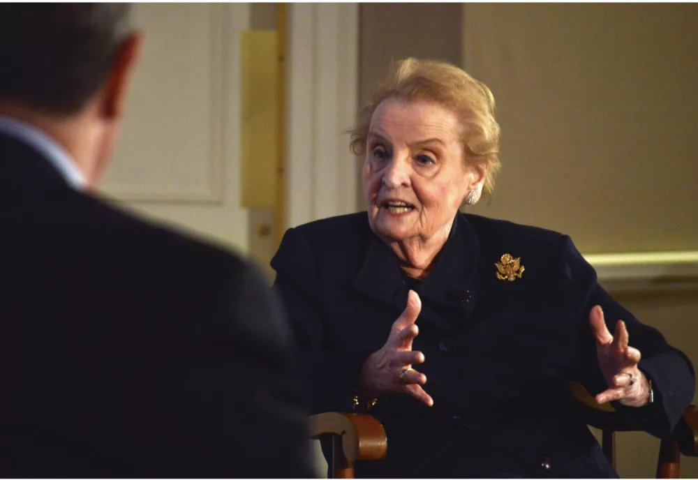 Madeline Albright at Harvard Business School
