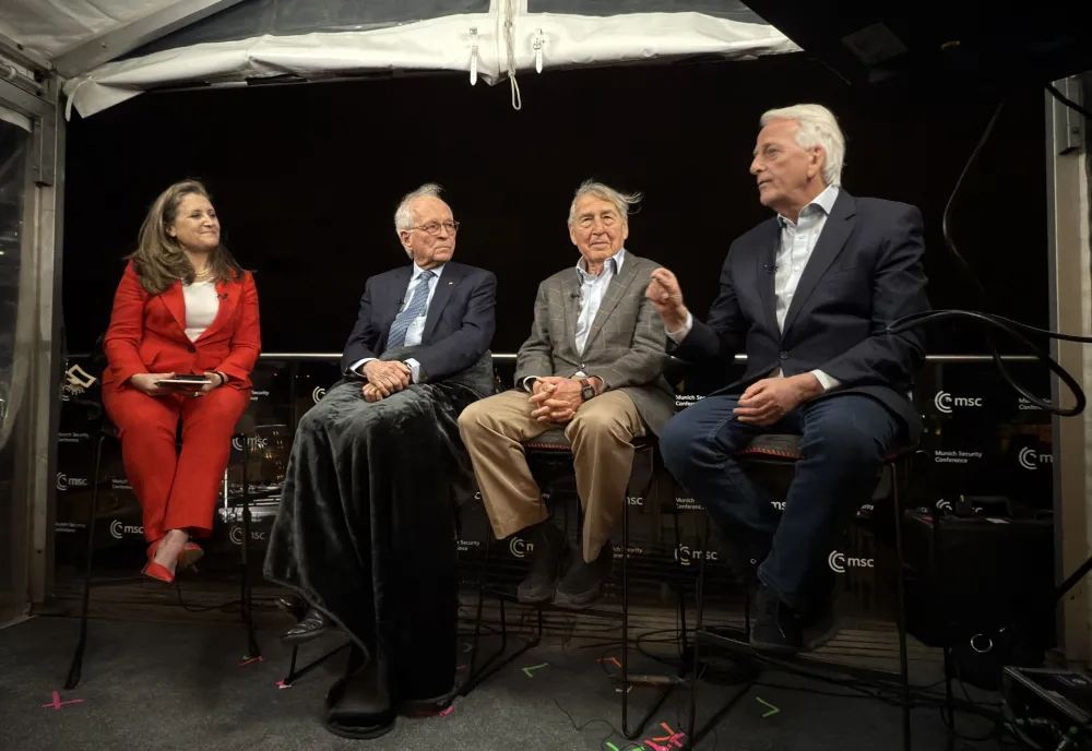 Chrystia Freeland, Wolfgang Ischinger, Graham Allison, and Ivo Daalder at MSC 2026
