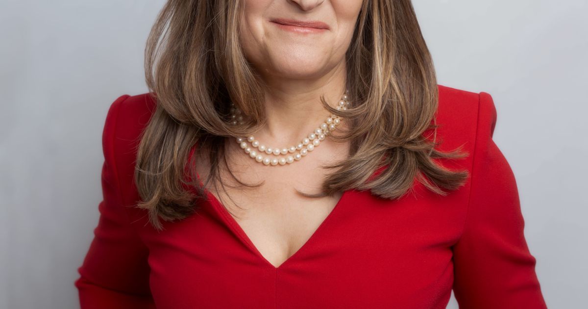 chrystia freeland red dress Chrystia Freeland says Toronto MPs met in her backyard to discuss byelection loss