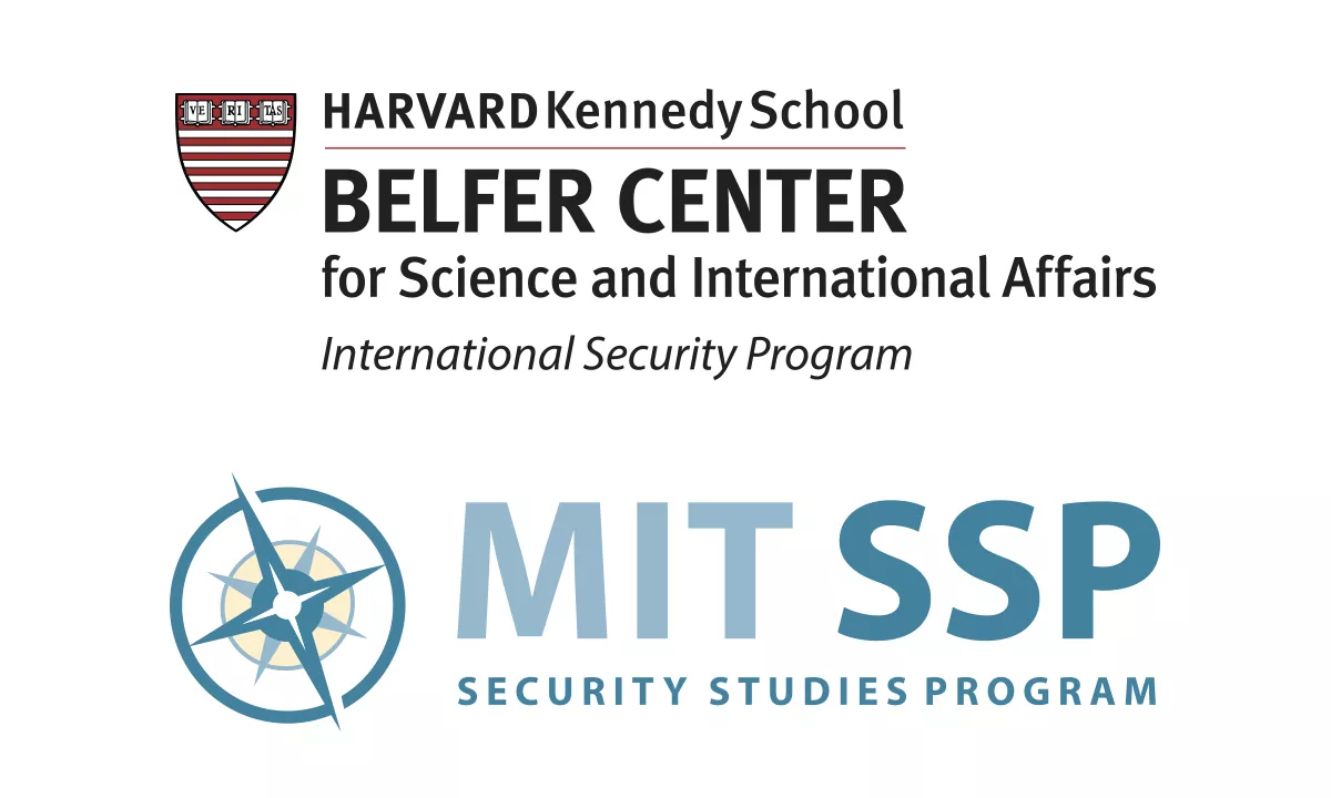 Logos for Harvard Kennedy School Belfer Center International Security Program and MIT SSP