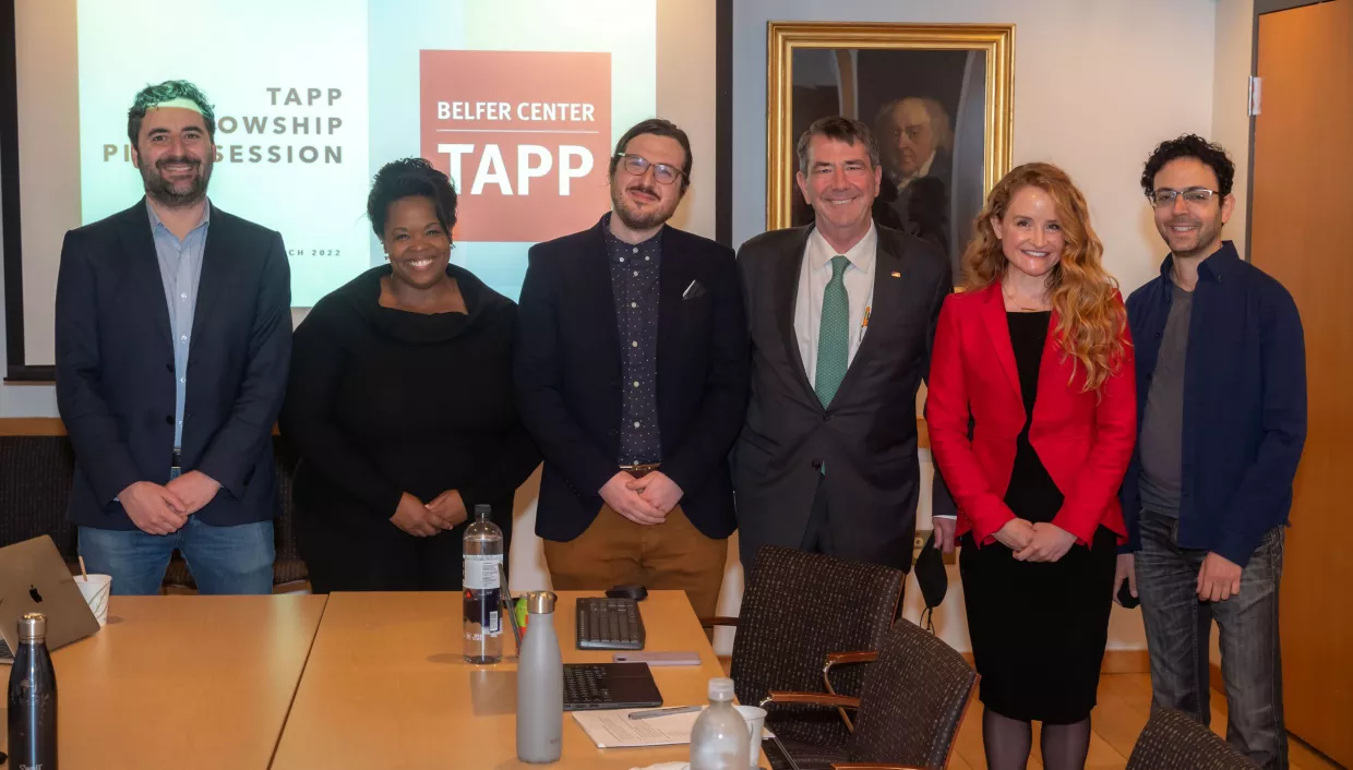 Ash Carter with some of the 2021-2022 TAPP fellowship cohort.