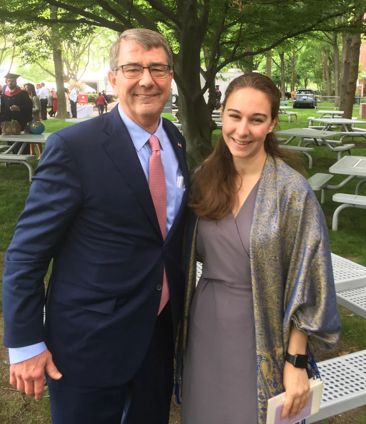 Ash Carter and Mari Dugas.
