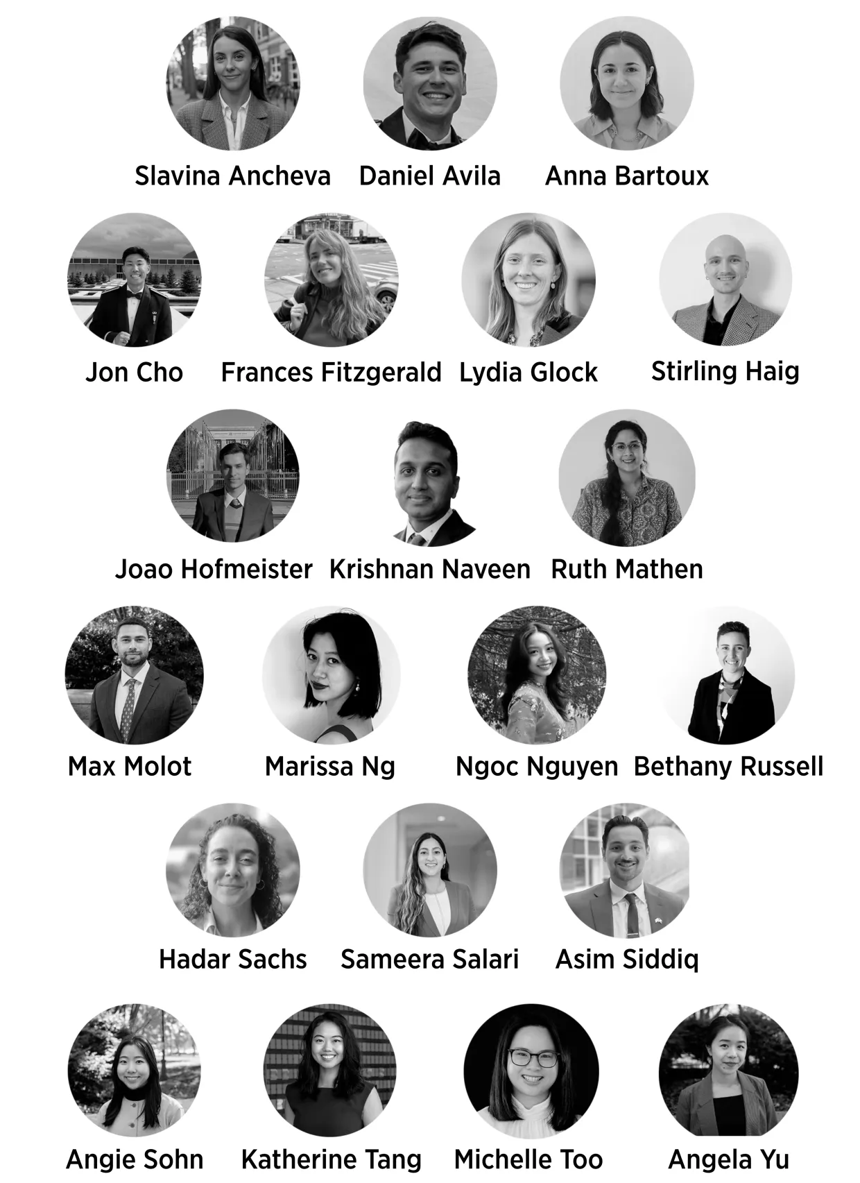 Graphic depicting headshots of BYL 2025-2026 Student Fellows