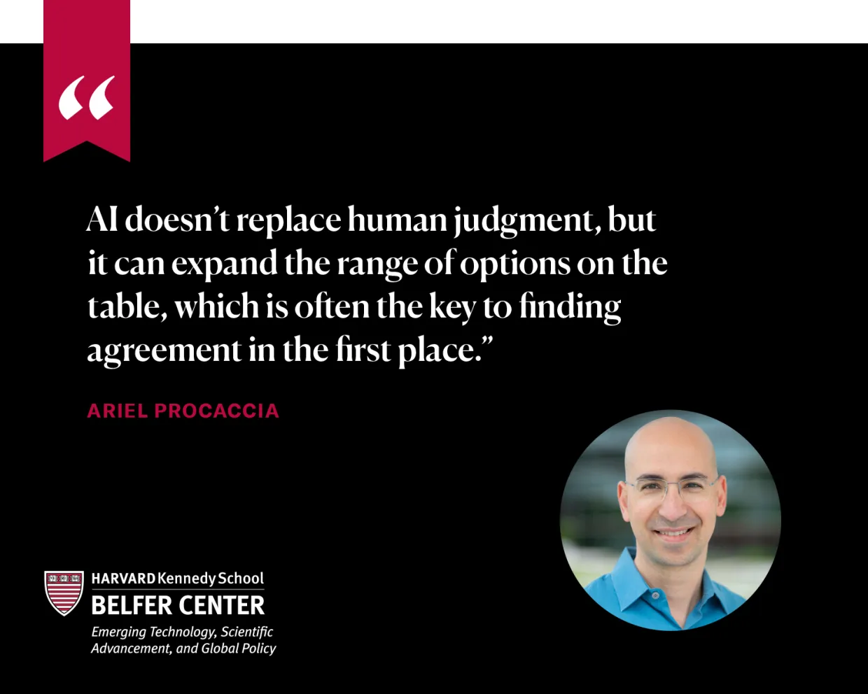 Ariel Procaccia faculty winner graphic