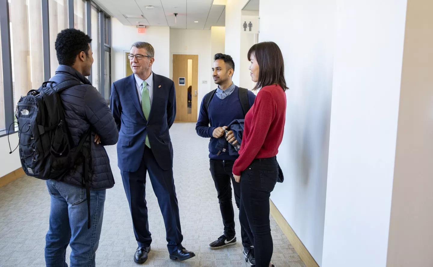 Ash Carter welcomes students at HKS, Fall 2018