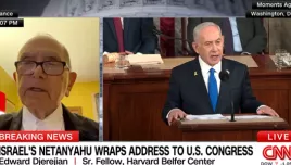 Edward Djerejian speaks to CNN in July, 2024