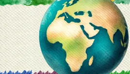 Africa and flags