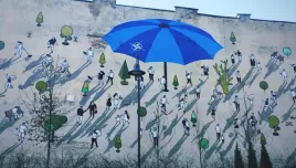 NATO Umbrella Street Art 