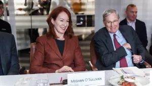 Stephen Hadley and Meghan O’Sullivan Director's Lunch with Eric Reosenbach