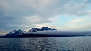 Arctic Ocean off Tromso, Norway. 