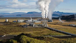 Nesjavellir Geothermal Power Plant in Þingvellir, Iceland