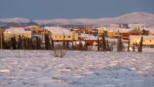 Inupiat Eskimo village of Noorvik, Alaska