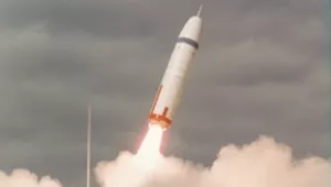 Air Force file photo of the first launch of a Trident missile on Jan. 18, 1977 at Cape Canaveral, Fla.