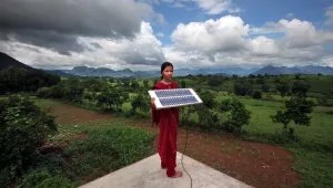 Meenakshi Dewan, 20, brings something very special to her home in Orissa, India: electricity. She is one of four women in her village trained in solar power engineering. 