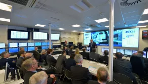 Deputy Secretary General Alexander Vershbow and the 28 Permanent Representatives to the North Atlantic Council visit NATO’s cyber defence centre at Supreme Headquarters Allied Powers Europe in Mons, Belgium on Friday, 23 January 2015.