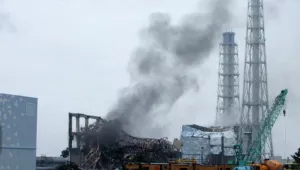 Damage at Fukushima Daiichi in the days after the March 2011 tsunami.