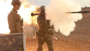 Green Berets familiarizing themselves with foreign weapons systems such as the Rocket-propelled Grenade (RPG-7).