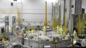 Nuclear operations professionals at Idaho National Laboratory's Advanced Test Reactor routinely refuel the reactor and perform maintenance from the reactor top area.