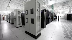 Servers keep digital currency transactions flowing at light-speed in Ashburn, Va., outside Washington, where Visa has built one of the world's most advanced processing networks, Wednesday, Dec. 29, 2010.