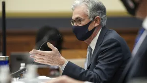 Federal Reserve Chairman Jerome Powell testifies before a House Financial Services Committee hearing on Capitol Hill in Washington, Wednesday, Dec. 2, 2020.