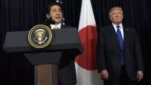 President Donald Trump and Japanese Prime Minister Shinzo Abe
