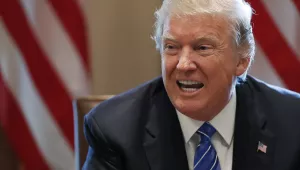 President Donald Trump speaks in the Cabinet Room of the White House in Washington on Tuesday, September 12, 2017. When this photo was taken, Trump was determined to “decertify” Iranian compliance by an October deadline. (AP Photo/Alex Brandon)