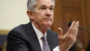 Federal Reserve Chairman Jerome Powell gestures while he testifies to the House Financial Services Committee on Tuesday, Feb. 27, 2018. (AP Photo/Jacquelyn Martin)