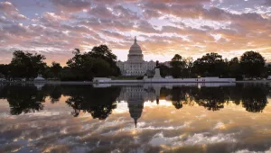 The U.S. Capitol is seen at sunrise, in Washington, October 10, 2017