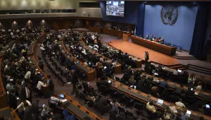 Delegates meet for a United Nations climate change conference in Bangkok, Thailand
