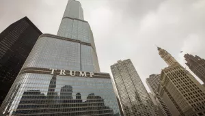 The Trump International Hotel and Tower in downtown Chicago on Monday, Dec. 8, 2014. (Photo by Barry Brecheisen/Invision/AP)