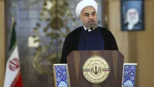 Iran's president gives address on nuclear agreement.