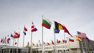 Flags of member states outside NATO headquarters