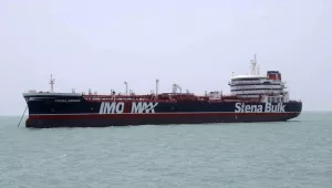 The oil tanker Stena Impero in an Iranian port