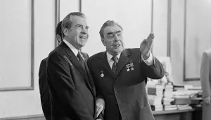 Leonid Brezhnev and Richard Nixon