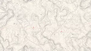 A map illustration with various borders