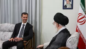 Syrian President Bashar al-Assad meeting with Iran's Supreme Leader Ali Khamenei