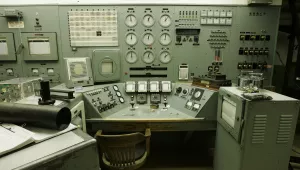 In this file photo taken April 3, 2008, the control panel for Hanford nuclear reservation's famous B Reactor is shown in Richland, Wash. The B Reactor, the world's first full-sized reactor, will be part of the Manhattan Project National Historical Park, the nation's newest national park. (AP Photo/Ted S. Warren, File)